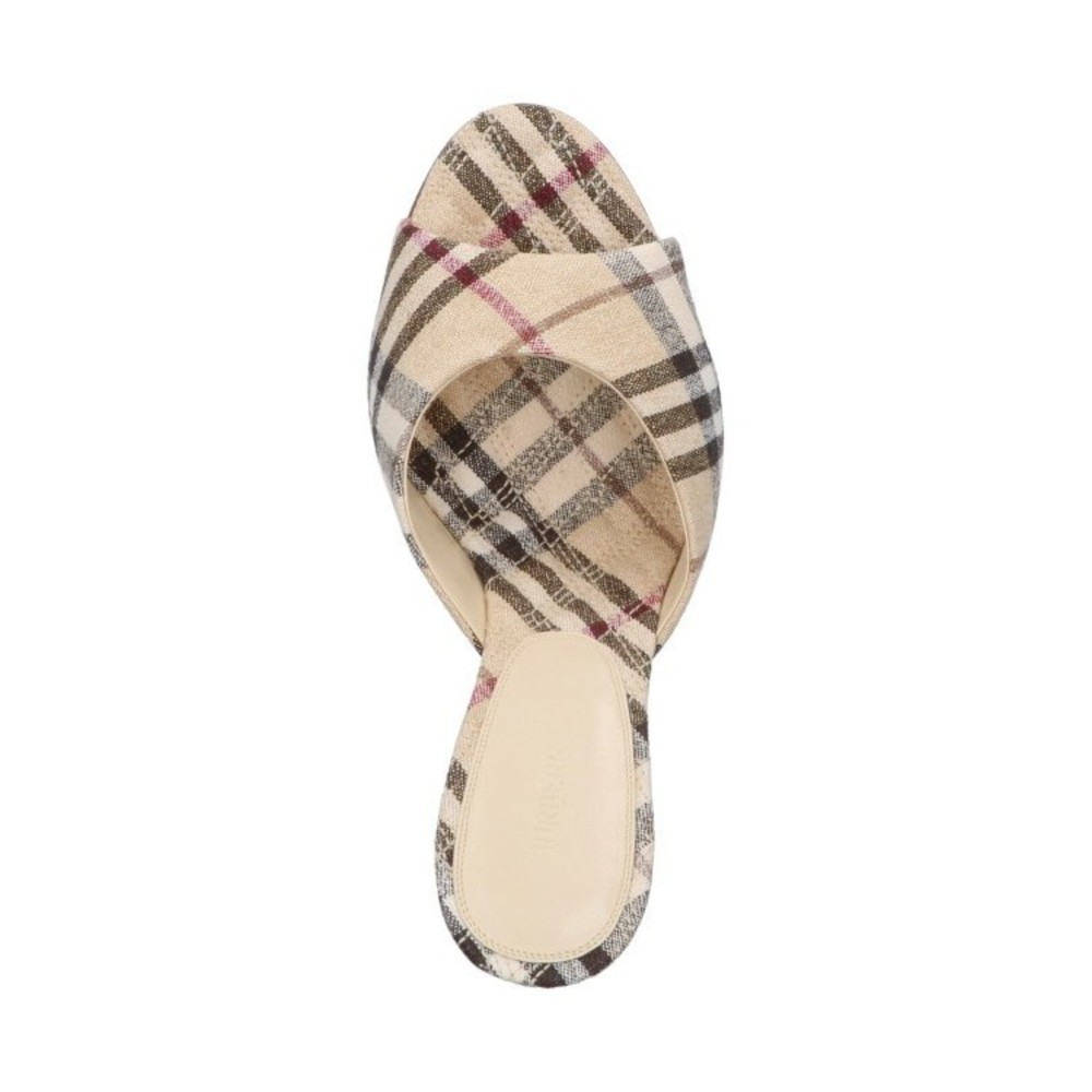 Burberry Check Pumps Sandals – Beige - NWT - Picture 5 of 5